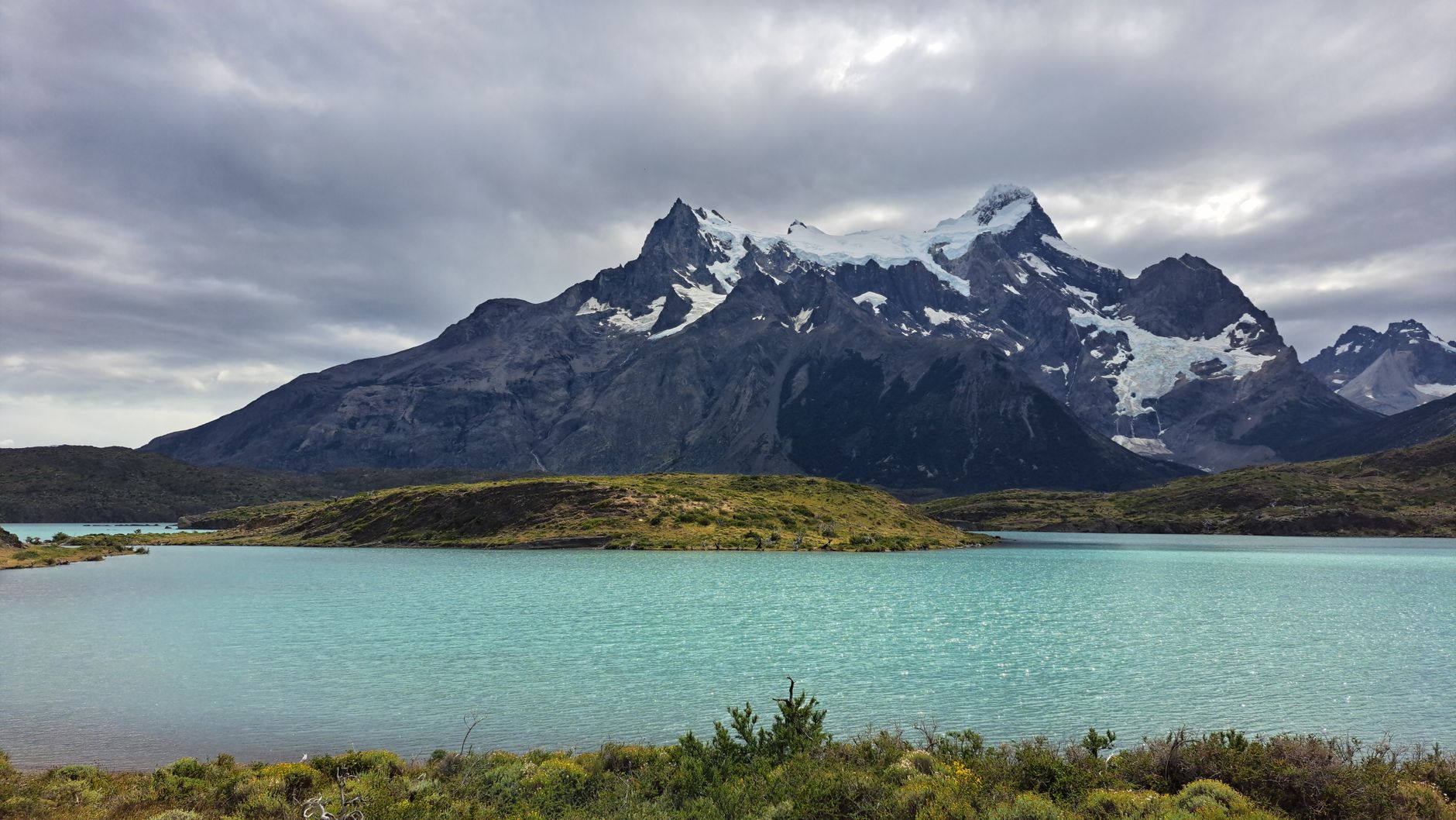Patagonian fjord and glacier terrain